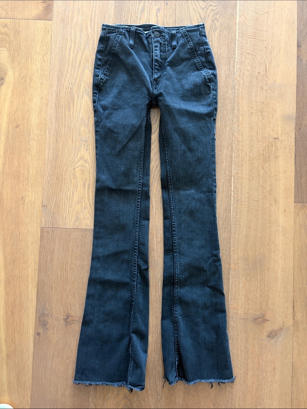 Free People faded Black Flare Jeans